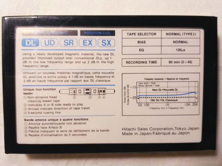 Аудио кассета Hitachi DL 90