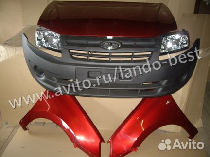 Ноускат передняя часть ваз 2190 Гранта в цвет