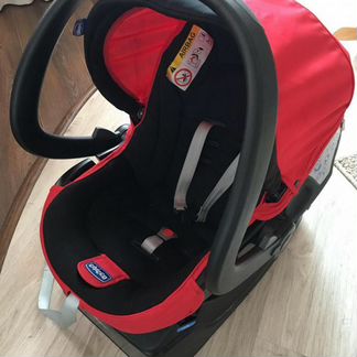 Автокресло люлька chicco fix red