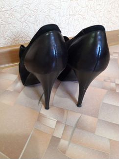 Комбинированные Туфли из кожи и замши