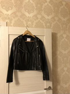 Кожаная куртка Mango