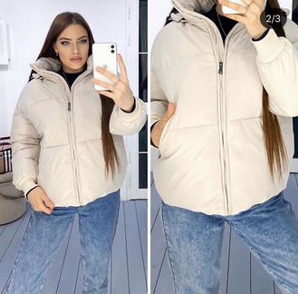 Белая куртка евро-зима