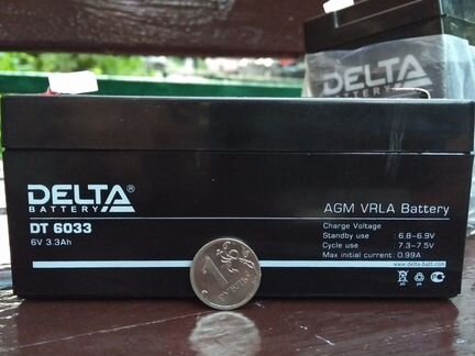 Аккумулятор Delta DT6033 6В 3.3Ач