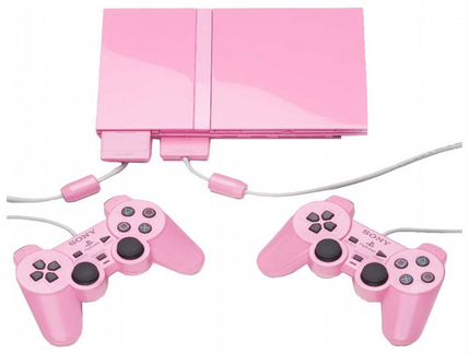 Sony playstation 2 pink + игры