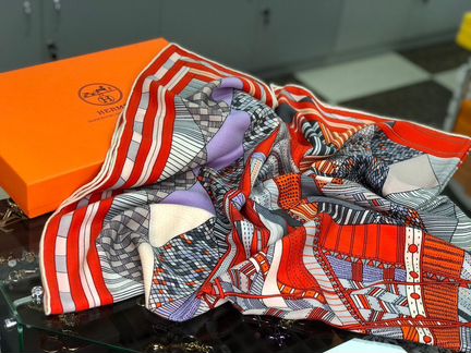 Кашемировый платок Hermes premium
