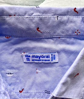 Новая рубашка myoral + брюки hm 86 см