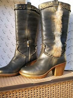 Сапоги зимние. Италия. Натуральный мех и кожа