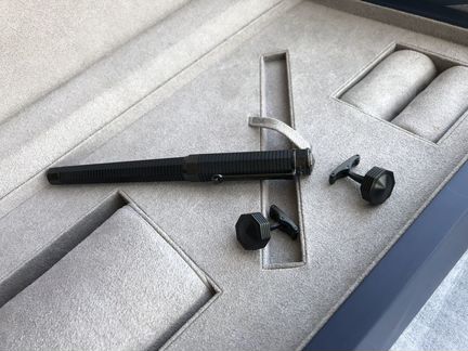 Набор Montegrappa запонки + ручка роллер