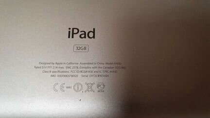 Планшет iPad A1430 с разбитым экраном