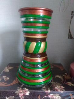 Ваза стеклянная для цветов, новая