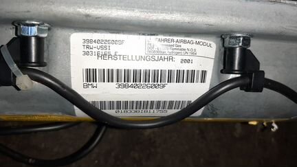 BMW E 53 X 5 подушка безопасности в торпеду