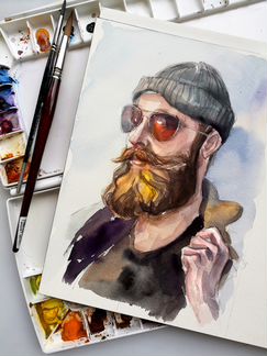Художник-Шаржист. Портреты акварелью. Скетчи