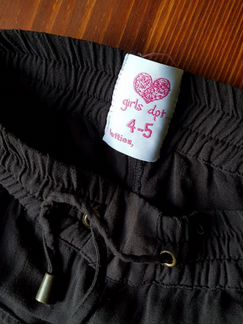 Легинсы и лёгкие штаны для девочки 4-5-6 лет