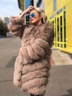 Шуба из песца