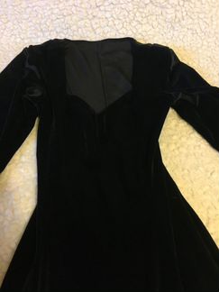 Платье бархатное готическое