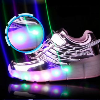 Кроссовки с led подсветкой розовые