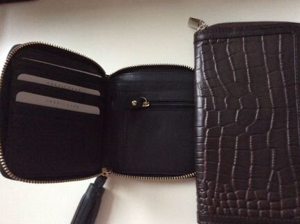 Кошелёк- портмоне натуральная кожа Global