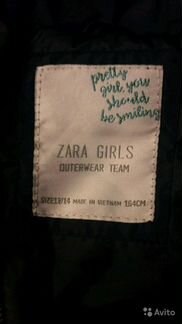 Куртка удлинённая Zara на девочку