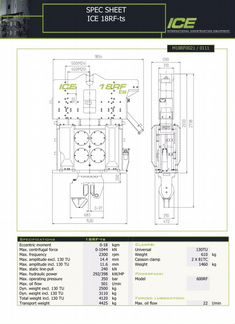 Аренда высокочастотного вибропогружателя ICE18RFts
