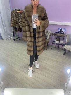 Шуба из лесной куницы