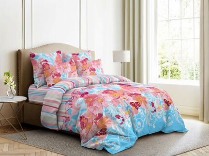 Постельное белье Jacqueline Цвет: Голубой (2 сп. евро)