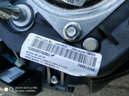 Land Rover Range Rover подушка безопасности