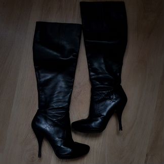 Высокие кожаные сапоги CarloPazolini 38