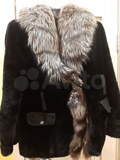 Меховая шуба натуральная мутон