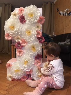 Цифра единичка на 1 годик