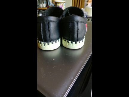 Слипоны кожаные