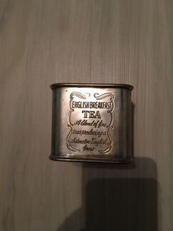 Чайница винтажные посеребрённая