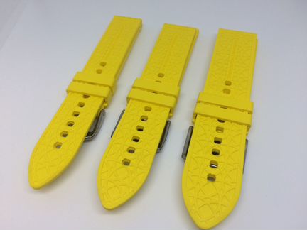 Ремешок натуральный Желтый каучук Stailer 3 вида
