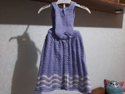 Вязаные юбка и сарафан детские