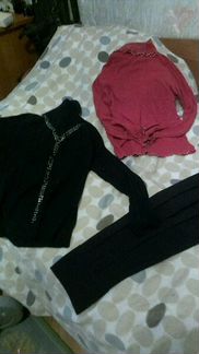 Водолазки,кофточки и футболки,на девочку 8-10 лет