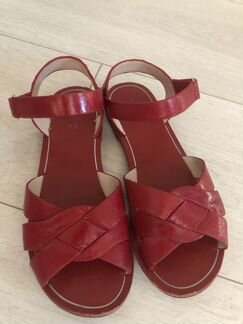 Босоножки кожаные zara р.33