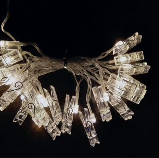 Гирлянда прищепки с фотографиями