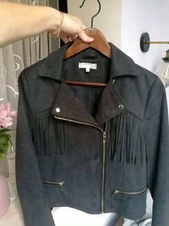 Куртка-косуха в стиле бохо замша