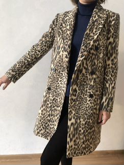 Пальто Claudie Pierlot оригинал новое леопардовое