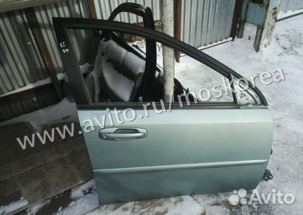Дверь передняя Chevrolet Lacetti бирюзовая б/у