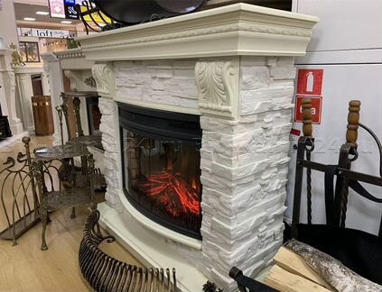 Электрокамин с очагом