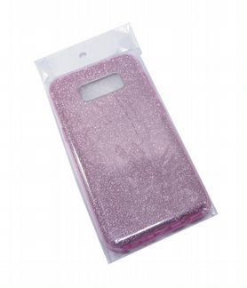 Чехол-накладка для Samsung G955 S8 Plus jzzs Shinny 3в1 TPU фиолетовая