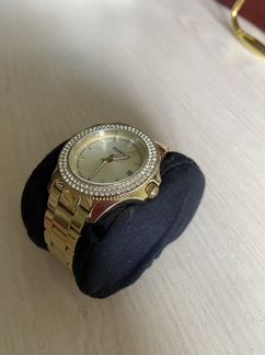 Часы Fossil женские золото со стразами