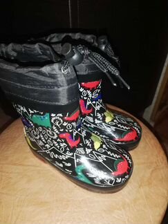 Сапоги резиновые утеплённые детские