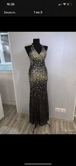 Платье вечернее с шлейфом 40 размер