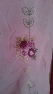 Платье шёлковый шифон с вышивкой новое
