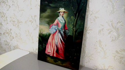 Леди, картина маслом на холсте, 60х90см,Художник