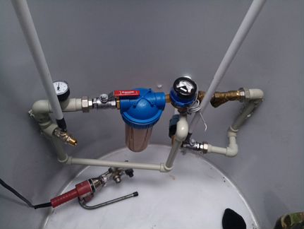 Кессон с установкой под