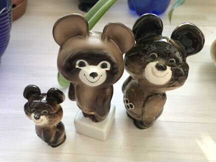 Олимпиада-80. 3 Мишки. Фарфор лфз, Вербилки