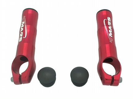 Рога sd-218m, алюминий 6061, d:22,2мм, длина 82мм, вес 58г, красные
