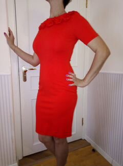 Платье 42-44 плотный трикотаж